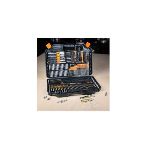 Flinke Haina 264 részes Csavar-, fúró- és bitfejkészlet praktikus kofferben ha2249 / 264 részes 7281 Möller 204 részes Fúró Csavarhúzó Bit készlet kofferben