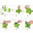 Hayami HA-1024 16 részes Kerekes fűkasza, Szegélynyíró 2db akkumulátorral akkus fűkasza és bozótvágó, elektromos fűkasza fűnyíró 48v