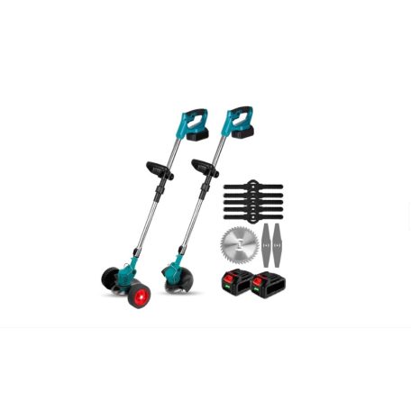 Flinke 88V Fűkasza 2db Akkuval 18 Részes Hayami ha-1030g akkus fűkasza és bozótvágó, elektromos fűkasza új típus 23cm vágási szélesség