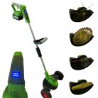 Flinke 88V Fűkasza 2db Akkuval 18 Részes Hayami ha-1030g akkus fűkasza és bozótvágó, elektromos fűkasza új típus 23cm vágási szélesség