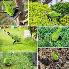   Hayami ha-1041 professzionális akkus fűkasza és fűnyíró Hayami 128v-s Elektromos Segédkerekes Nagy Teljesítményű Fűkasza 2db Akkumulátorral HA-1041