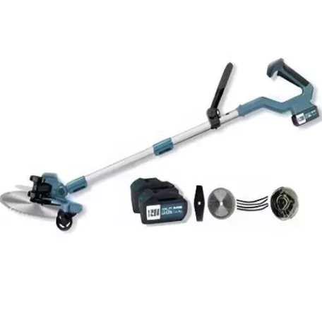 Hayami ha-1041 professzionális akkus fűkasza és fűnyíró Hayami 128v-s Elektromos Segédkerekes Nagy Teljesítményű Fűkasza 2db Akkumulátorral HA-1041