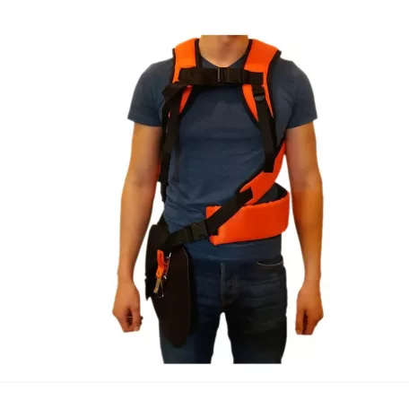 FLINKE EXTRA PÁRNÁZOTT fűkasza tartó öv, állítható, 75/125x80/113 cm, narancssárga és fekete