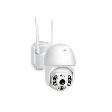 Techstar P14 PTZ IP Megfigyelő kamera, kupola, vezeték nélküli, 355°, 1080p, LED, IR, kültéri, TUYA APP-pal mozgásérzékelő, mikrofon