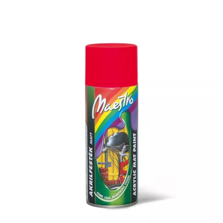MAESTRO akrilfesték világító piros 3024 aeroszol 