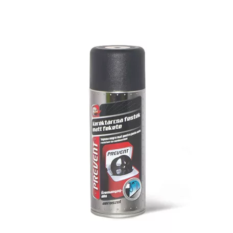 PREVENT üzemanyagálló keréktárcsa festék matt fekete aeroszol 