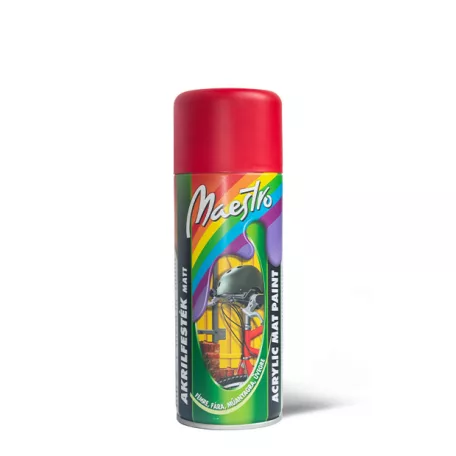 MAESTRO akrilfesték matt piros aeroszol Tn H RO 