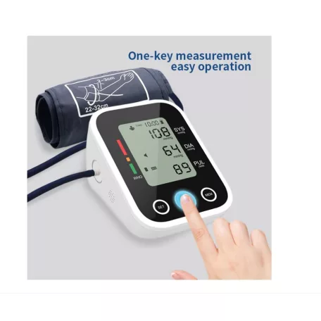 GLO style Automata felkaros vérnyomásmérő Felkaron Viselhető Vérnyomásfigyelő LCD Idő & Dátum Memóriatároló nagy pontosságú mérés-MS-230-6