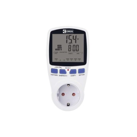 Emos háztartási fogyasztásmérő fht 9999 (P5822) digitális energiamérő memória és esemény kijelző funkcióval