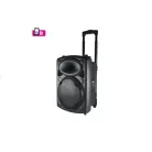 SAL PAR 25bT Nagy teljesítményű aktív Hangfal 60w bluetooth kapcsolat 6kg - professzionális Hordozható hangdoboz 25cm mélynyomó Party hangdoboz, 30cm, akku, BT, LED