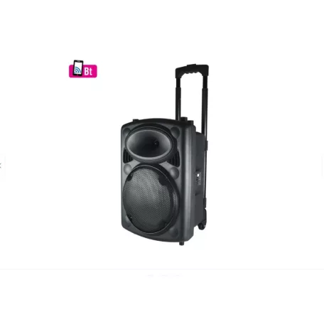 SAL PAR 25bT Nagy teljesítményű aktív Hangfal 60w bluetooth kapcsolat 6kg - professzionális Hordozható hangdoboz 25cm mélynyomó Party hangdoboz, 30cm, akku, BT, LED