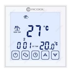   Szobatermosztát Rcool Vision WIFI , wifivel programozható termosztát smart LCD programozható nagy kijelző hetiprogram háttérvilágítás tszdig067