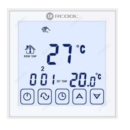 Szobatermosztát Rcool Vision WIFI , wifivel programozható termosztát smart LCD programozható nagy kijelző hetiprogram háttérvilágítás tszdig067