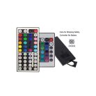 GLO RGB öntapadós led szalag távirányítóval 5m 44gombos rgb5050 led Színváltó táppal együtt 12v/5A 60w ip44