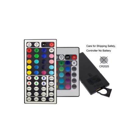 GLO RGB öntapadós led szalag távirányítóval 5m 44gombos rgb5050 led Színváltó táppal együtt 12v/5A 60w ip44