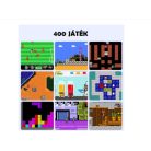 Retro kézi játékkonzol, 8 bit, 2,5" LCD, 400 integrált játék, AV kábel Sup Game box plus Retro játék (400 in 1) fehér super mario