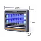 PEST KILLER 6w LED Elektromos beltéri rovarcsapda, 2x3W Led csővel, fém nagy teljesítményű szúnyog riasztó kill pest