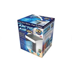   Artic Air Mini hordozható léghűtő, ARCTIC AIR COOLER DK-7048, 3 funkció (hűtés, párásítás, levegőtisztítás), 7 színes LED-es fény, USB-tápellátás, fehér