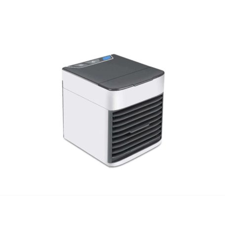 Artic Air Mini hordozható léghűtő, ARCTIC AIR COOLER DK-7048, 3 funkció (hűtés, párásítás, levegőtisztítás), 7 színes LED-es fény, USB-tápellátás, fehér