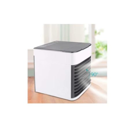 Artic Air Mini hordozható léghűtő, ARCTIC AIR COOLER DK-7048, 3 funkció (hűtés, párásítás, levegőtisztítás), 7 színes LED-es fény, USB-tápellátás, fehér