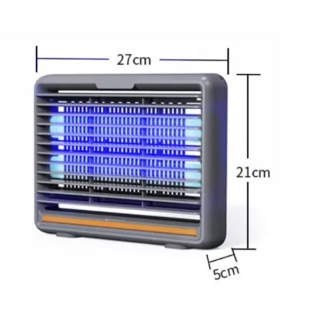 PEST KILLER 8w LED Elektromos beltéri rovarcsapda, 2x4W Led csővel, fém nagy teljesítményű szúnyog riasztó kill pest