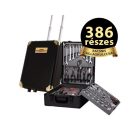 SWISS CRAFT Flinke szerszámkészlet 386 részes húzható fém szerszámos börönddel 386 részes racsnis szerszámkészlet, kofferrel