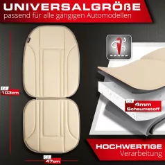 Ülésvédő ECO bőr - RAVENNA - bézs - WALSER