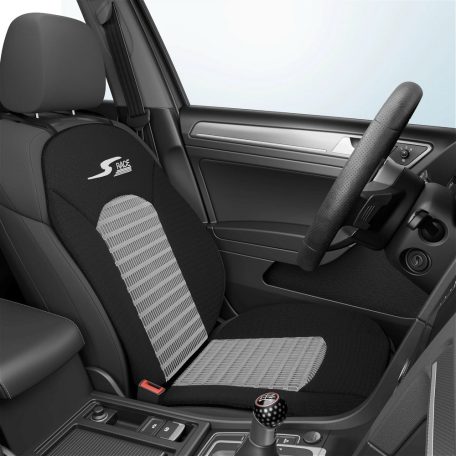 Ülésvédő S-RACE - szürke-fekete - REGULAR SEAT - WALSER