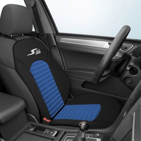 Ülésvédő S-RACE - kék-fekete - REGULAR SEAT - WALSER