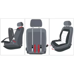 Ülésvédő - BRITT - fekete - WALSER