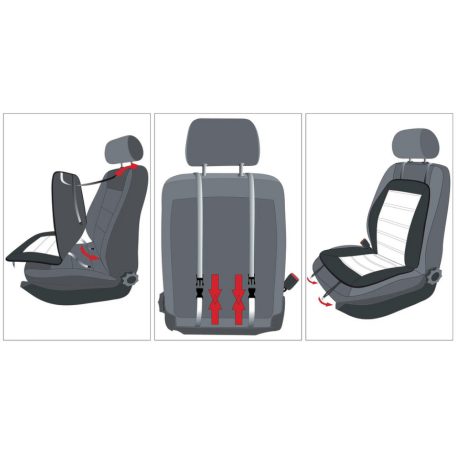 Ülésvédő - BRITT - fekete - WALSER