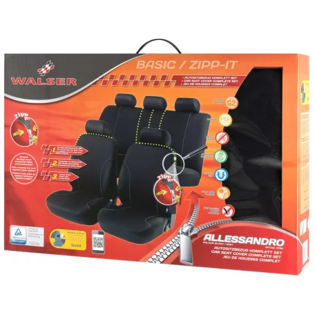 Üléshuzat garnitúra - ALLESSANDRO - fekete-szürke - WALSER