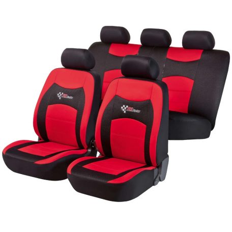 Üléshuzat garnitúra - RS RACING - fekete-piros - WALSER
