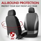 Üléshuzat garnitúra - DUNDEE - fekete-szürke - WALSER