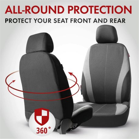 Üléshuzat garnitúra - DUNDEE - fekete-szürke - WALSER