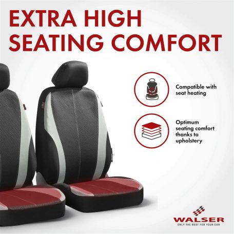 Üléshuzat garnitúra - DUNDEE - fekete-szürke - WALSER