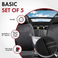 Üléshuzat garnitúra - SPEEDWAY - fekete - WALSER