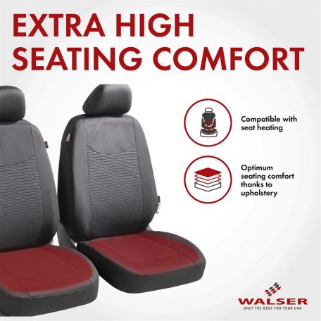 Üléshuzat garnitúra - SPEEDWAY - fekete - WALSER