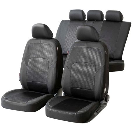 Üléshuzat garnitúra - LOGAN - fekete-ezüst - WALSER