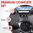 Üléshuzat garnitúra - LOGAN - fekete-ezüst - WALSER