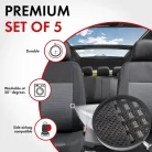 Üléshuzat garnitúra - ARDWELL - fekete-szürke - WALSER