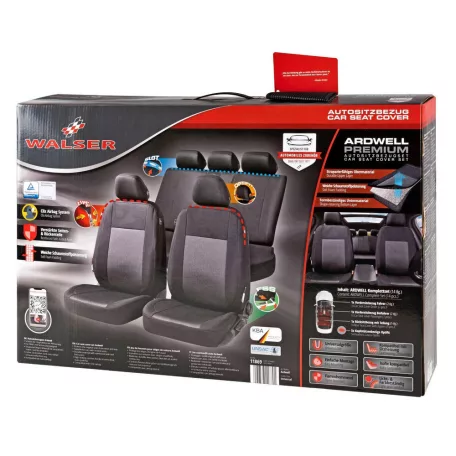 Üléshuzat garnitúra - ARDWELL - fekete-szürke - WALSER