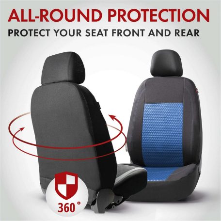 Üléshuzat garnitúra - AVIGNON - fekete-kék - WALSER