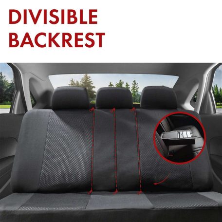 Üléshuzat garnitúra - AVIGNON - fekete-kék - WALSER