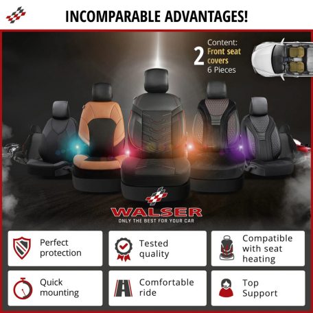 Üléshuzat 2 első ülésre - PREMIUM HAMPTON - WALSER