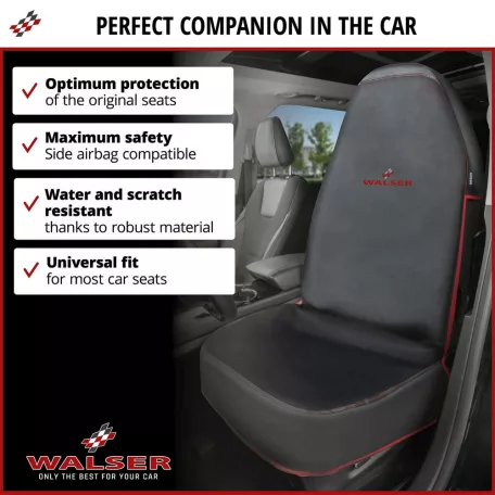 Üléshuzat - GUARDIAN - ECO bőr - fekete-piros - WALSER