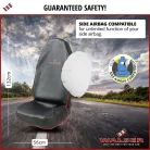 Üléshuzat - GUARDIAN - ECO bőr - fekete-piros - WALSER