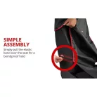 Üléshuzat - GUARDIAN - ECO bőr - fekete-piros - WALSER