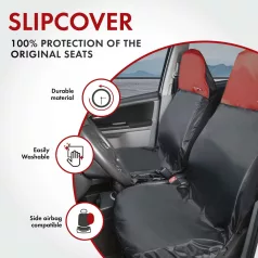   Ülésvédő huzat első ülésre Outdoor Sports - fekete-piros - WALSER
