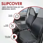 Ülésvédő huzat első ülésre Outdoor Sports - fekete-szürke - WALSER